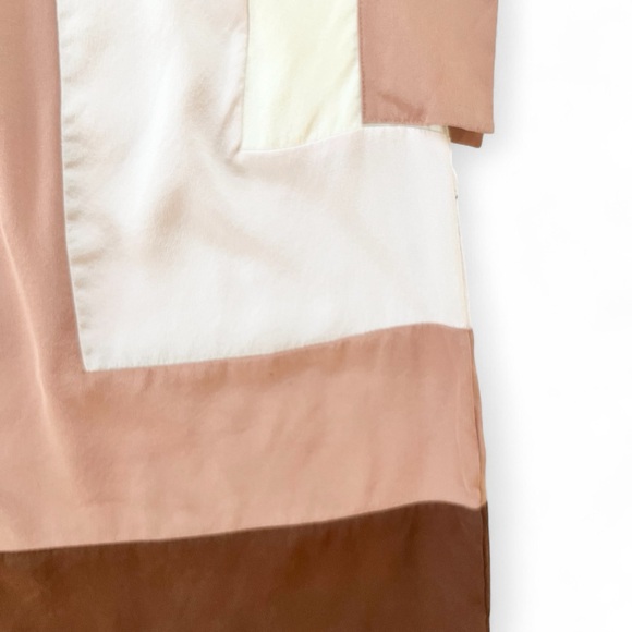 Dianne Von Furstenberg Silk Sleeveless Pullover Colourblock Boxy Top xxsmall - Picture 4 of 9